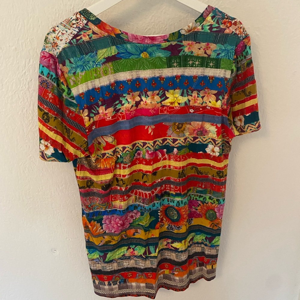 Johnny was v neck quilt shirt - Picture 6 of 7